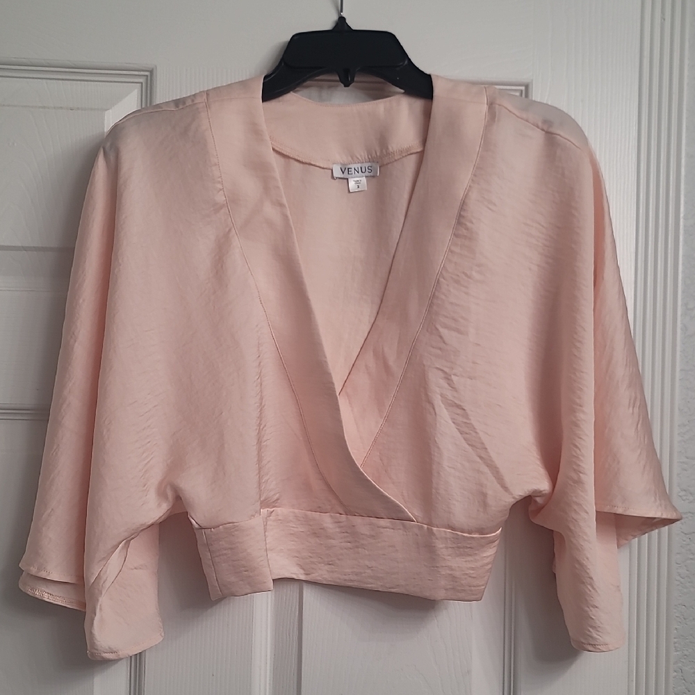 VENUS Blush Kimono Sleeve Blouse